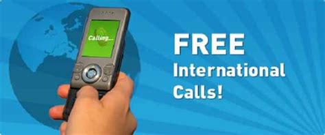 free calls to international countries.